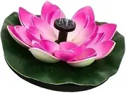Pond Water Features Lotus Floating Solar Bird Bath Fountain Pump Water Pond Solar Powered Fountain Floating Home Garden Decoration Garden Decoration(2.5W Red)