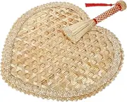 CORHAD Woven Hand Fans Elegant Retro Handheld Summer Fan Design Sturdy Construction for Outdoor Adventures and Camping