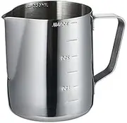 Milk Pitcher Craft Coffee Cup Frothing Scale Latte Pen Mug Stainless Steel Jug (350ml)