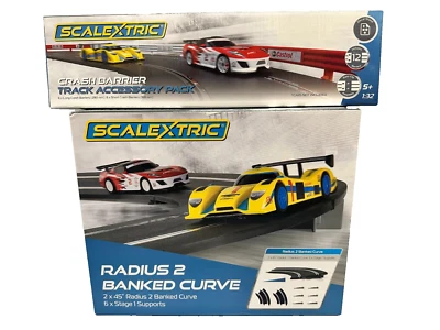 Scalextric Bundle 3 - Radius 2 Banked Curve & Track Accessory Pack