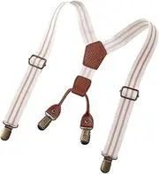 [ａ aternee] Kids Suspenders Tuxedo Suspenders Clothes Accessories Y Shape Brace with 4 Clips Pants Suspender for Formal Wear Wedding