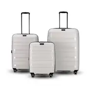 3pc Tosca Comet PP Suitcase Hard Case Travel Trolley Luggage Set Cobbles
