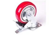 5 inch Industrial Caster Wheels Swivel with Brake Locking Casters Castor Wheels Cart Furniture Workbench