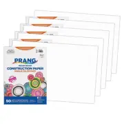 Pacon SunWorks 12" x 18" Construction Paper Bright White 50 Sheets/Pack 5 Packs