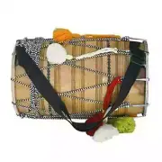 MUSICAL FESTIVE INDIAN INSTRUMENT MANGO WOOD BHANGRA DHOL WITH BAG