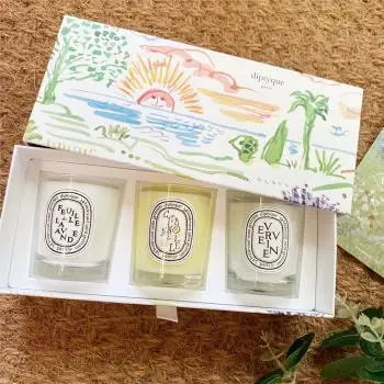 公司貨【Diptyque】限量系列  70g*3 暖陽 ILIO 香氛蠟燭禮盒 香氛蠟燭 禮盒 蠟燭 馬鞭草 薰衣草 檸檬草