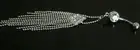Long Elegant Crystal Tassel Dangle Fancy Gem Belly Navel Piercing Jewel ring Bar