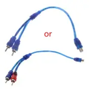 1 Female to 2 RCA Male Y Type Y-Splitter Cable Cord for Car System Subwoof