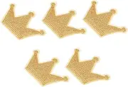COHEALI 5Pcs Crown Sequin Appliques Stylish Costume Patches for DIY Sewing for Jeans Hats Bags and Arts Crafts Projects Chic Embellishments for Clothing and Accessories
