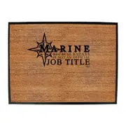Sailing Marine Because Badass Official Job Title - Funny Novelty Doormat Man Cave Floor mat