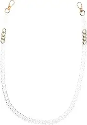 [JEWEDECO] Elegant Acrylic Glasses Chain Eyeglass Cords Specs Chain Beaded Glasses Eyewear Holder