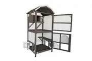 YES4PETS Pet Cat Bird Ferret Shelter Condo with Escape Door Wooden Kitten Cage House