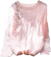 [keusyoi] Winter Sequins Sweaters Women Casual Knit Tops Women Long Sleeve Pullover Jumpers