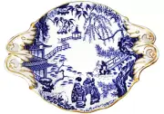 MIKADO Royal Crown Derby Footed Handled Tray 6.25" long NEW NEVER USED England