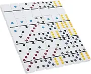 COSMEVIVI 28pcs Domino Toys Domino Playthings Family Game Supply Friend Dominoes Game Tiles Dominoes Block Vintage Domino Household Domino Block Domino Building Blocks Melamine