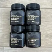 MANUKA HONEY Premium New Zealand Honey Raw MGO 100+, 4 JARS 8.81 oz.
