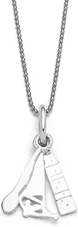 [DUR] Ameland P3902 Women's Pendant - Silver - Sand-Coloured - 27 x 9.8 mm, 27x9,8 mm, Sterling Silver, No Gemstone