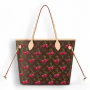LOUIS VUITTON x Takashi Murakami M13263 Neverfull MM Cherry