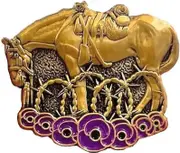 Limited Edition War Horse Remembered Brooch, Handmade Brooches Buttons Pins with gift box