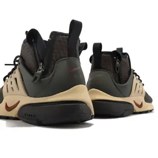 Nike 休閒鞋 Air Presto Mid Utility 男鞋 咖啡棕 襪套式 經典 魚骨鞋 高筒 DC8751-200