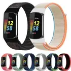 For Fitbit Charge 5 Loop Nylon Band Smart Watch Weave Breathable Strap Woven