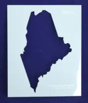 State of Maine Stencil -14 mil Mylar Painting/Crafts