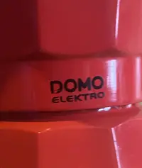 在飛比找露天拍賣優惠-二手庫存品DOMO ELEKTRO 紅色摩卡咖啡壺(未使用狀