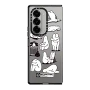 Galaxy Z Fold6 Impact Case MR.DONOTHING-BLACK&WHITE