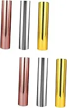 BELLIFFY Create Your Own Designs 6pcs Metal Transfer Film Easy Peel and Stick Vinyl Sheets for DIY Home Decor Car Mugs
