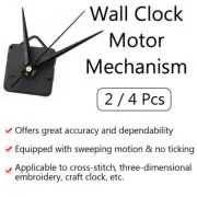 2X/4X Movement Mechanism Quartz Clocks Non-Ticking Silent Clock Motor Repair Kit