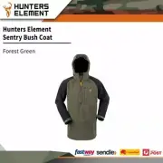 Hunters Element Mens Outdoor Waterproof Windproof Sentry Bush Coat Forest Green