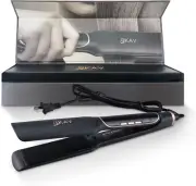 Gemma Gloom 1 3/4 Ceramic Hair Straightener Set, Floating Titanium 3D Plates