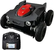 Remote Control Lawn Mower, Mowing Width 52cm Oil Electric Hybrid Four-Wheel Drive Robotic Lawn Mower Orchard Lawn Weeding Agricultural Garden Reclamation Grass Cutting Machine