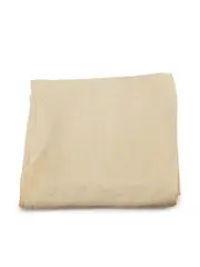 Ecru Silk Logo Jacquard Scarf