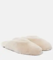 [Le Monde Beryl] Le Monde Béryl Regency shearling mules AU 10 white