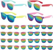 [Wedhapy] Kids Sunglasses Bulk,Kids Party Favors Bulk 20PCS Uv-Resistant Kids Sunglasses Party Favor, 4.9x1.2 Inch Colorful Toddler Sunglasses for Kids 3-18