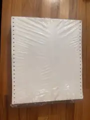 Blank 9.5X11 Inches Continuous Feed Computer Paper Fanfold for Dot Matrix Printe