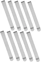 ADOCARN 10pcs Sewing Clips Hem Tape Quick Clothing Fixer Stitch Plush Quilting Pins Curved Sewing Machine Threaders Heavy Duty Thread for Sewing Quilt Basting Pins Sewing Silver Metal