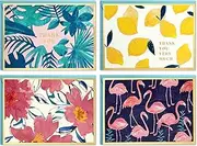 Hallmark Boxed Thank You and Blank Cards Assortment (Four Assorted Tropical Designs, 40 Note Cards and Envelopes)