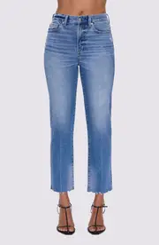 Pistola Charlie High Waist Ankle Straight Leg Jeans in Rhythm Vintage at Nordstrom, Size 24
