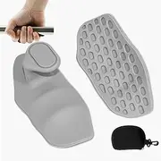 2Pcs Weight Lifting Grips Hand Protector Fingerless Barbell Bar Pads Gym Grips for Pull Ups Powerlifting Fitness Bodybuilding