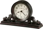Howard Miller Bishop Table Clock - Vintage Quartz Movement with Wooden and Metal