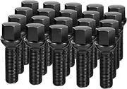 dynofit 14x1.5 Extended Lug Bolts for Wheel Spacers, 20pcs 40mm Shank/64mm Tall Ball Seat Aftermarket Lug Studs for A1 A2 A3 A4 A5 A6 A7 A8 S1 S2 S3 S4 S5 S6 S7 S8, Fit CC Golf Jetta Lavid Se Cayenne