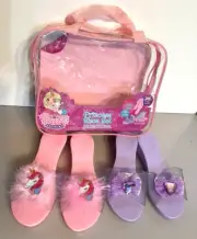 Princess Make Believe Dress Up 2 Pairs shoes w/Carry Storage Case NEW