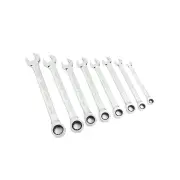 8 Pcs of Chicane Metric Ratchet Spanner Set - 72 Teeth Chrome Vanadium Steel