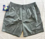 Vintage 80's 90's First Run Men's Gray Gym Shorts Elastic Waist Band Size Lg NWT