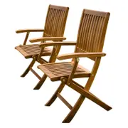 Q Furniture Set of 2 maculata folding armchairs
