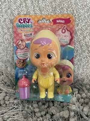 NEW CRY BABIES MAGIC TEARS MINI 5" DOLL, NANA, FROZEN FRUTTI SERIES, ICY WORLD