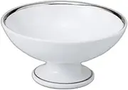 White Glazed Platinum Platinum, Small Bowl, 4.6 x 4.6 x 2.2 inches (11.8 x 11.8 x 5.6 cm) | Small Bowl Setomonohonpo