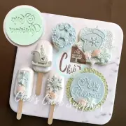 Merry Christmas Fondant Debosser Stamp, design 05